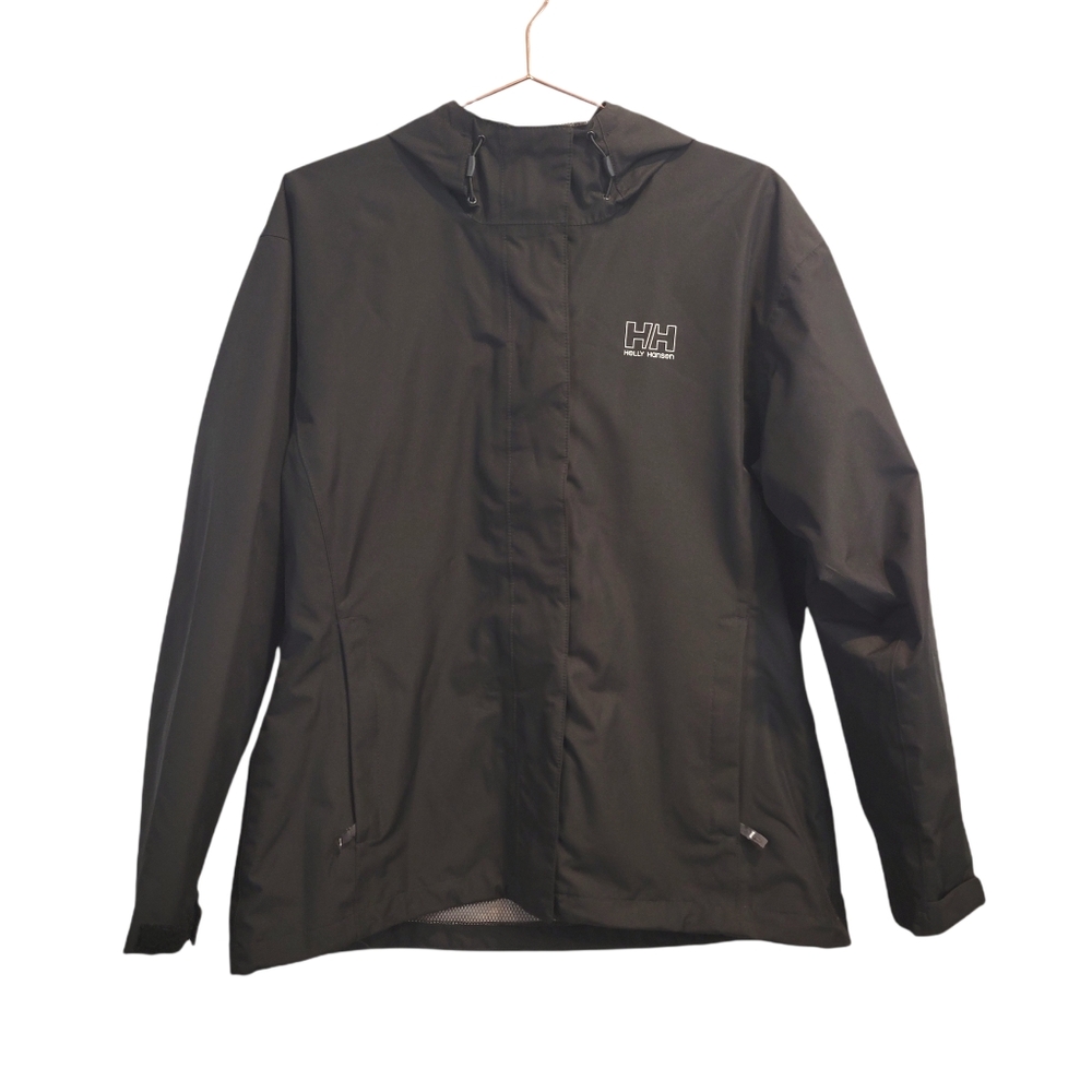 Hally Hansen |  Women's Seven J Rain Jacket Full Zip Hooded Black